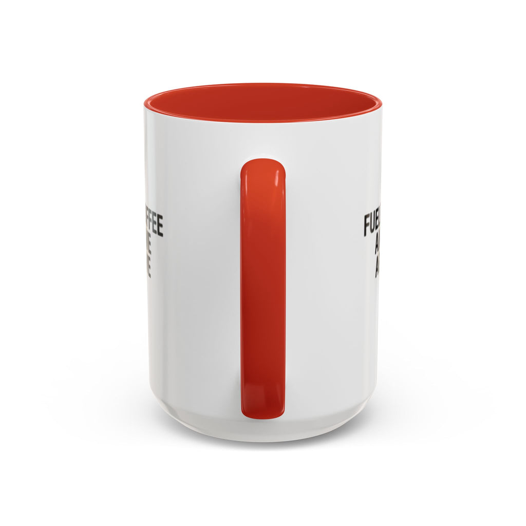 Fueled by Coffee and Passive Aggressive Emails Accent Coffee Mug — 11/15oz