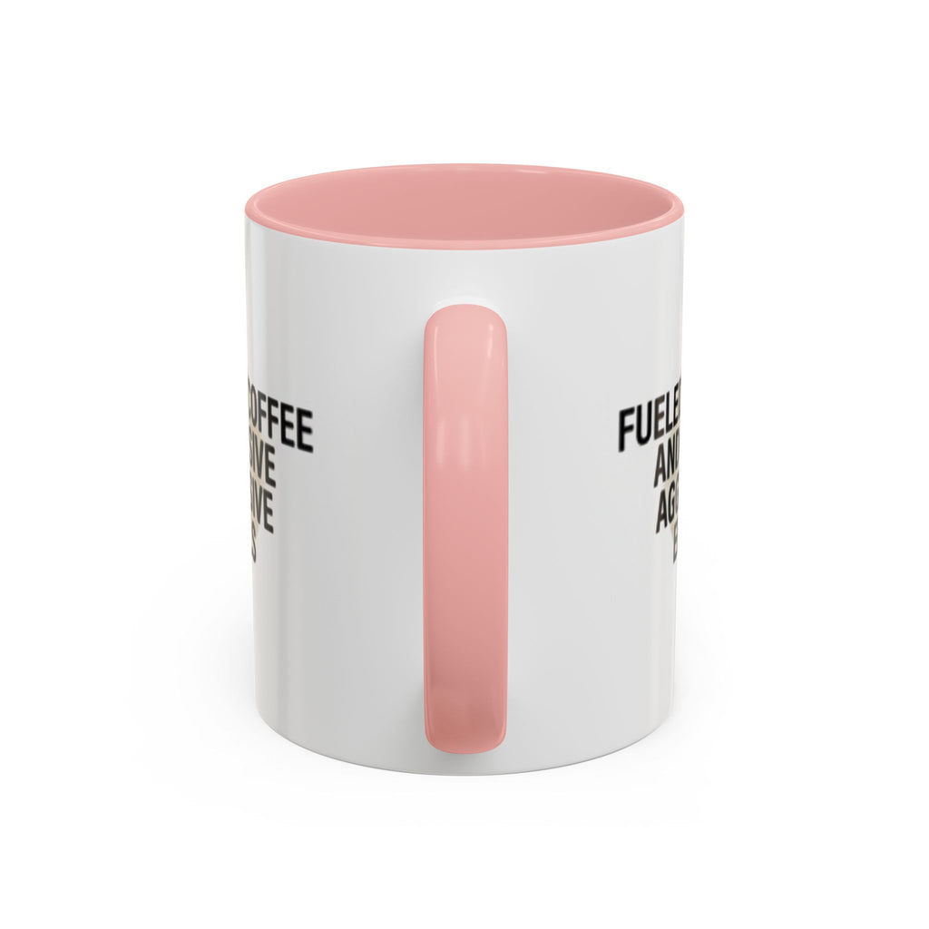 Fueled by Coffee and Passive Aggressive Emails Accent Coffee Mug — 11/15oz