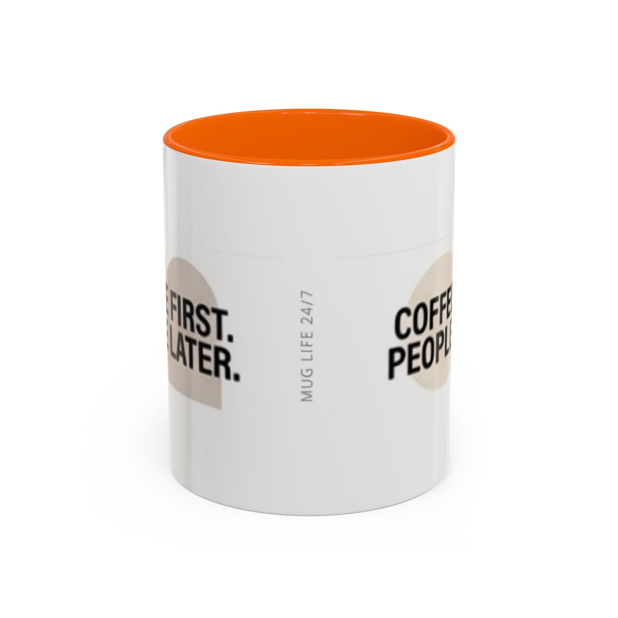 Coffee First, People Later Accent Coffee Mug — 11/15oz