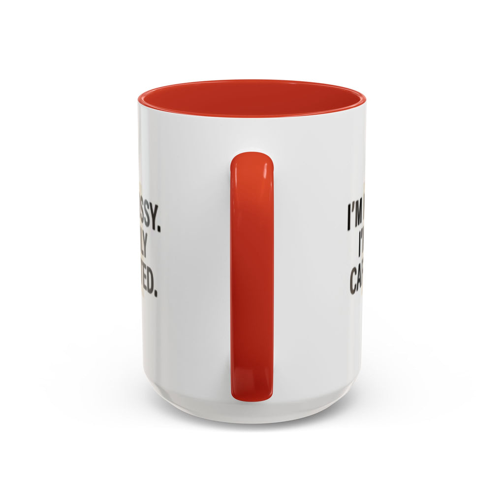 Accent Coffee Mug — "I'm Not Bossy. I'm Highly Caffeinated."