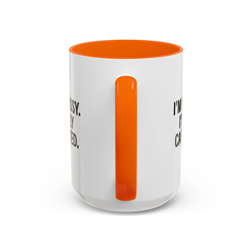 Accent Coffee Mug — "I'm Not Bossy. I'm Highly Caffeinated."