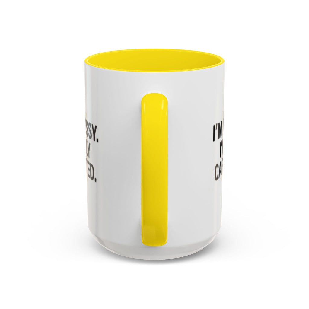 Accent Coffee Mug — "I'm Not Bossy. I'm Highly Caffeinated."