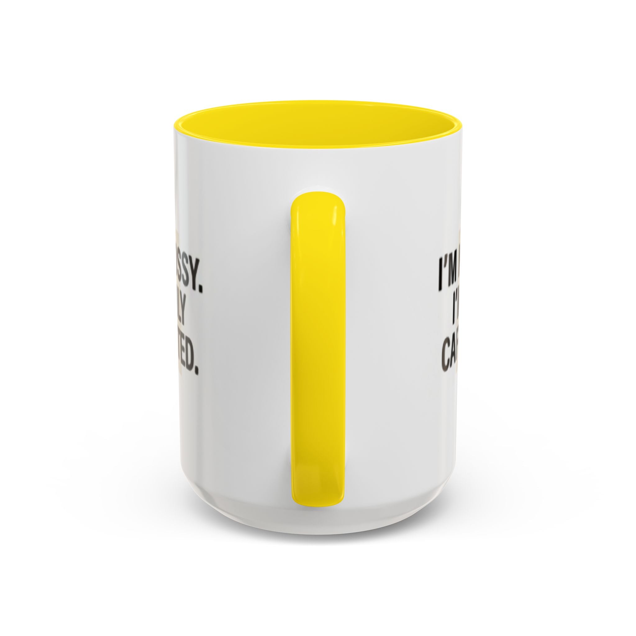 Accent Coffee Mug — "I'm Not Bossy. I'm Highly Caffeinated."