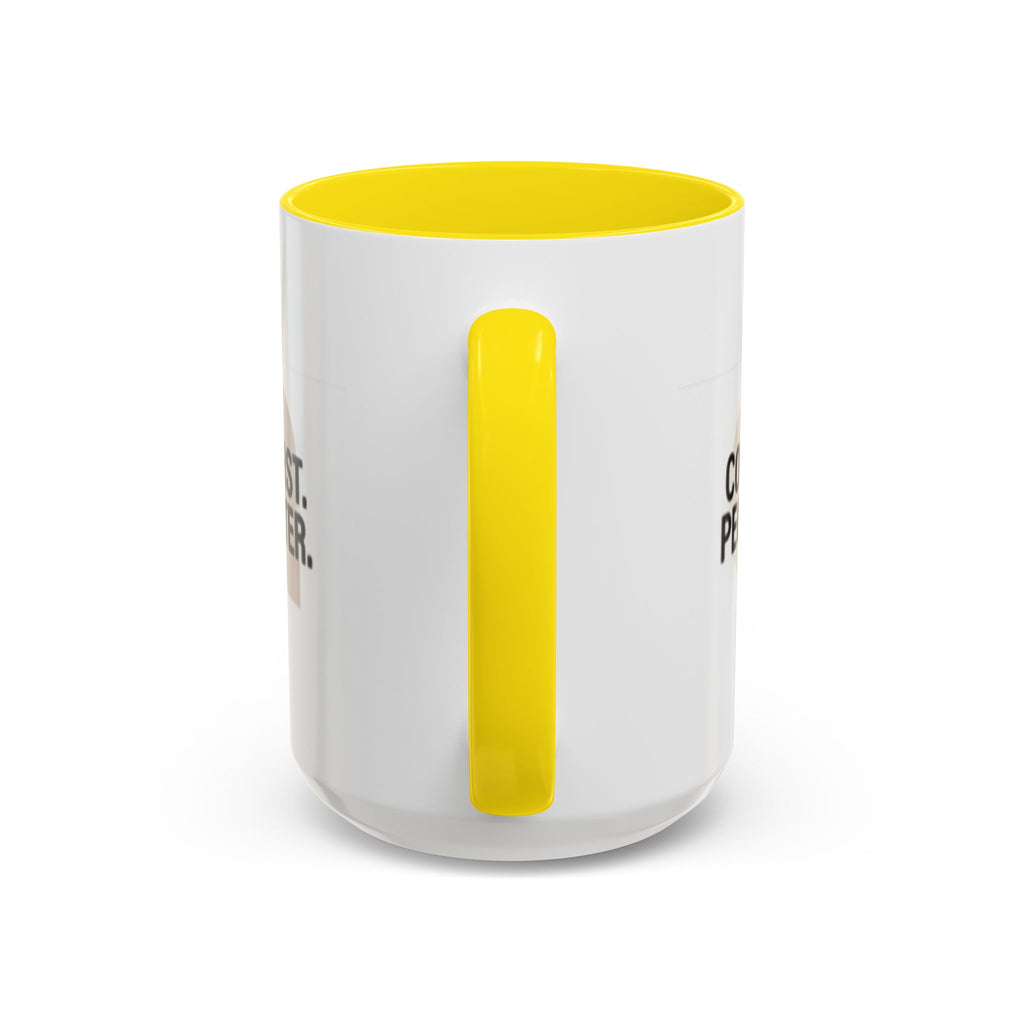 Accent Coffee Mug — "Coffee First. People Later." Ceramic 11/15oz