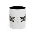 Caffeinated and Overqualified Accent Coffee Mug — 11/15oz
