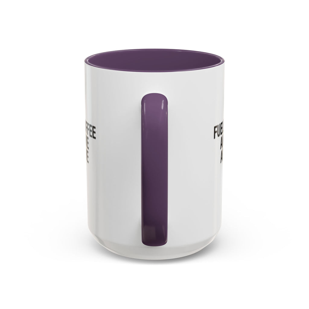 Fueled by Coffee and Passive Aggressive Emails Accent Coffee Mug — 11/15oz