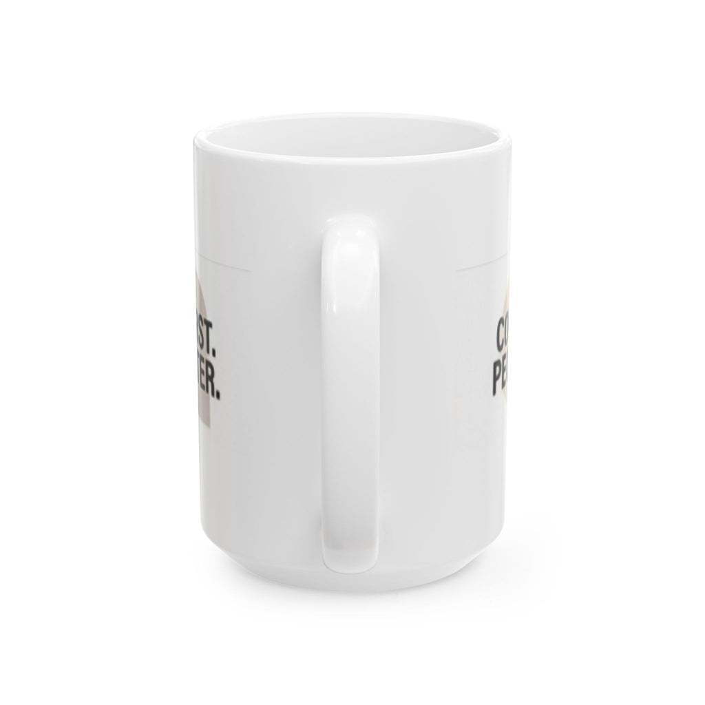 Ceramic Mug — "Coffee First. People Later." Funny Morning Coffee Mug (11oz & 15oz)