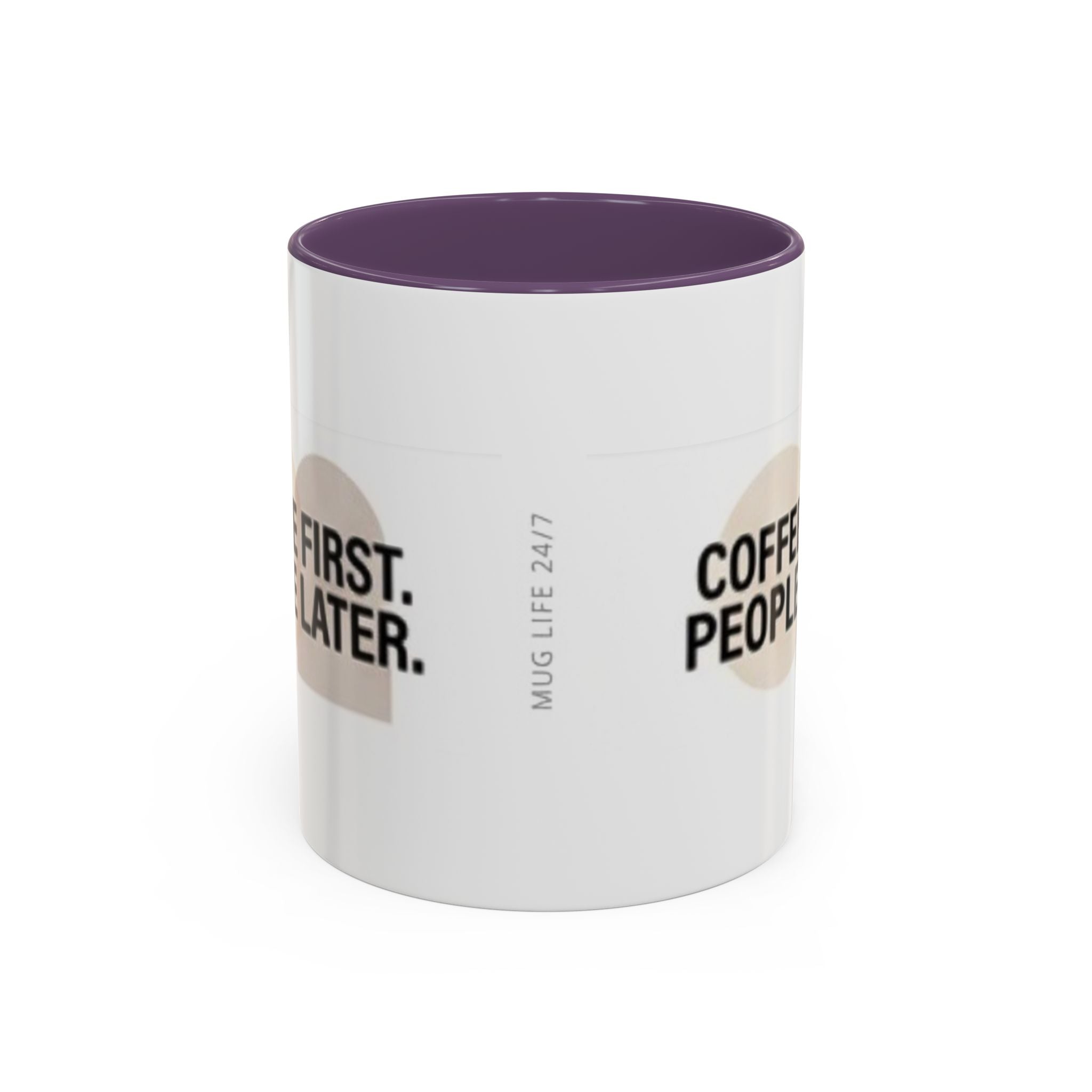 Coffee First, People Later Accent Coffee Mug — 11/15oz