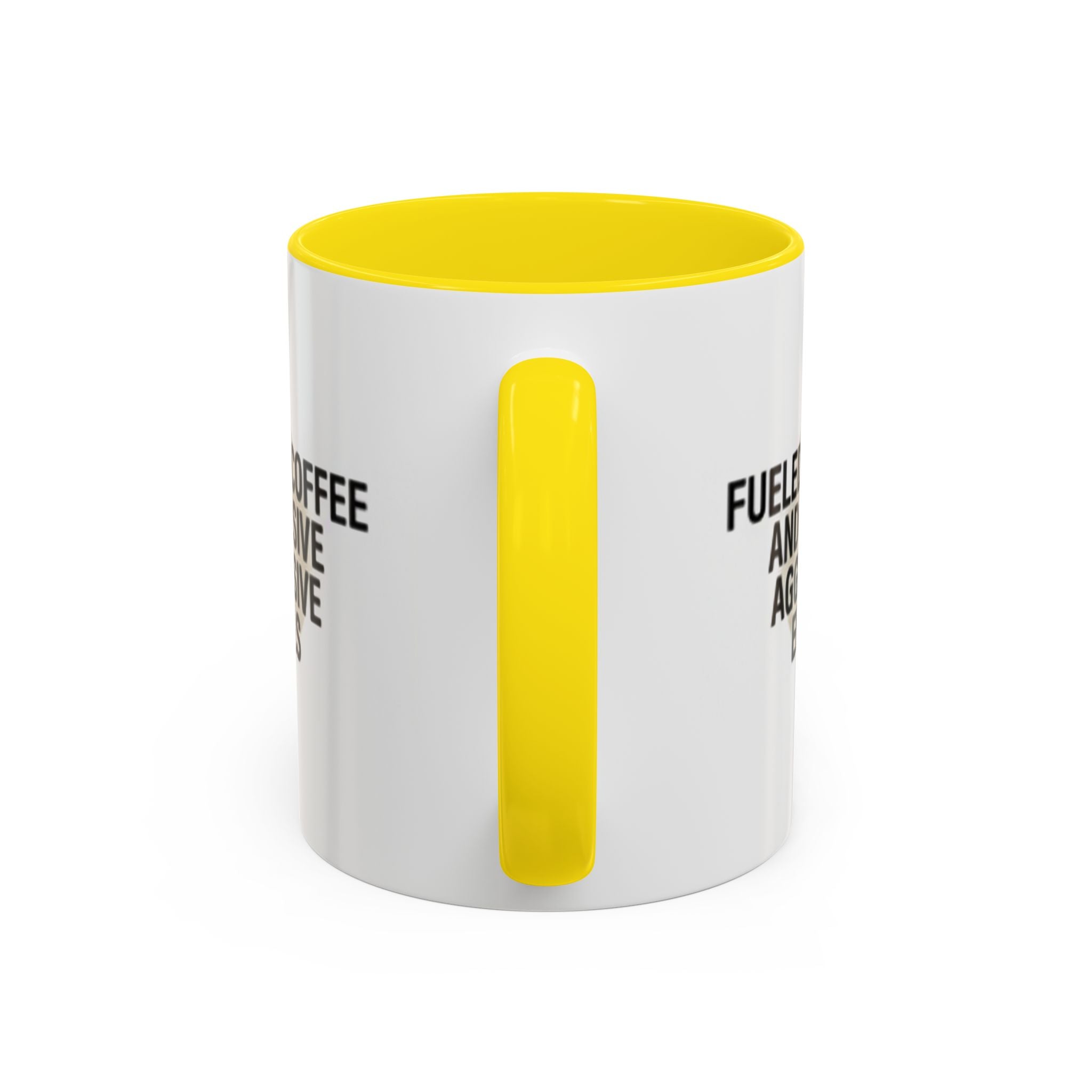 Fueled by Coffee and Passive Aggressive Emails Accent Coffee Mug — 11/15oz