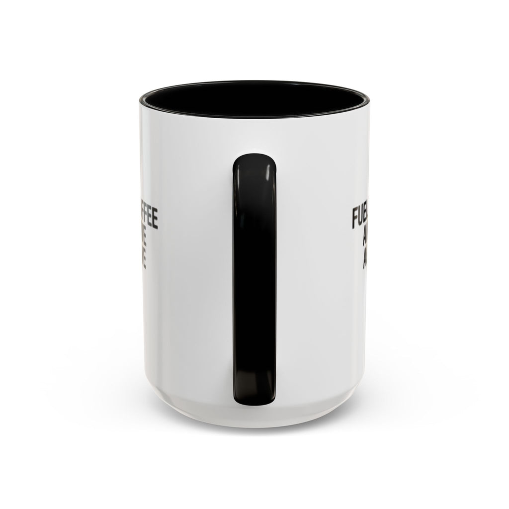 Fueled by Coffee and Passive Aggressive Emails Accent Coffee Mug — 11/15oz