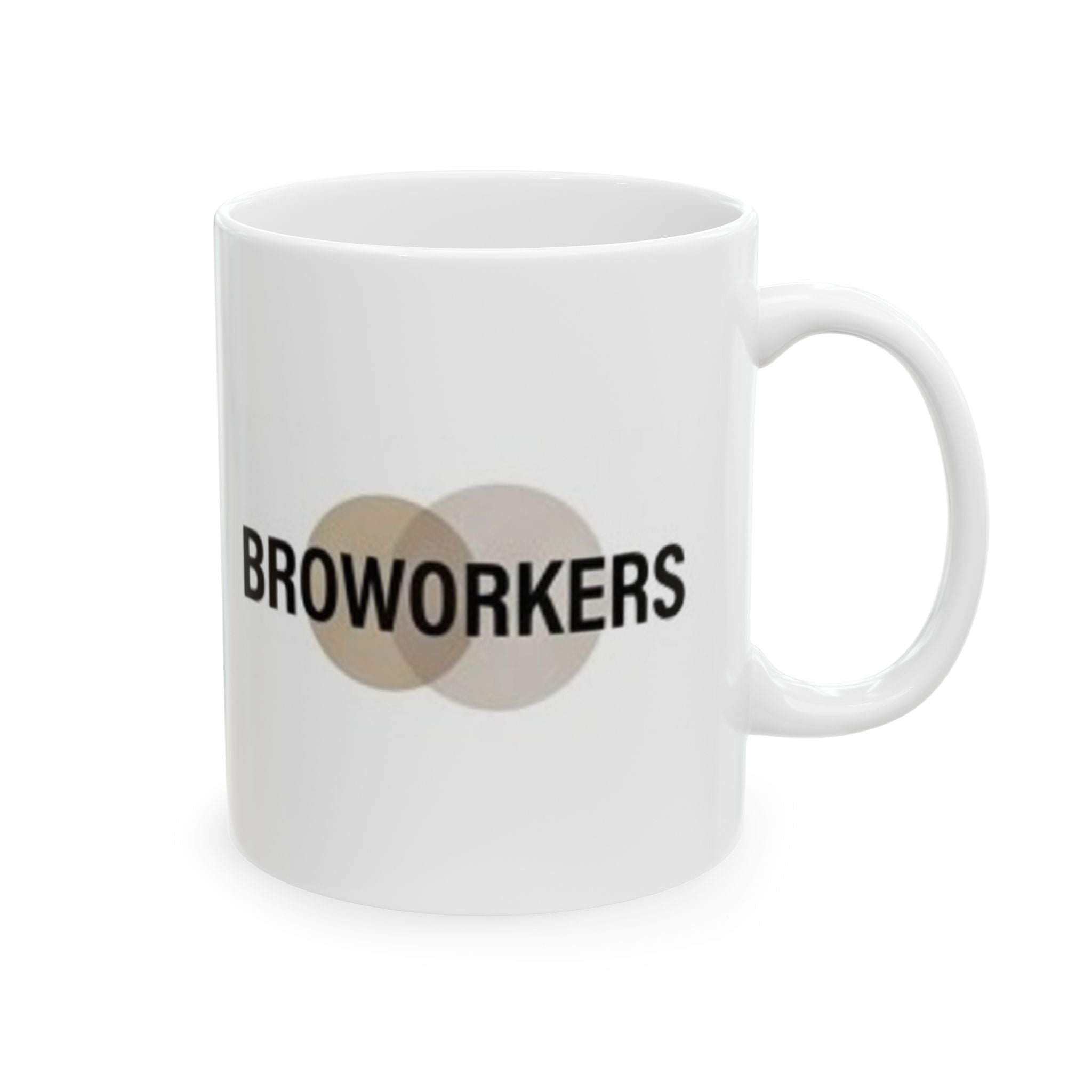 Broworkers Ceramic Mug — 'Broworkers' Coffee Cup (11oz & 15oz)